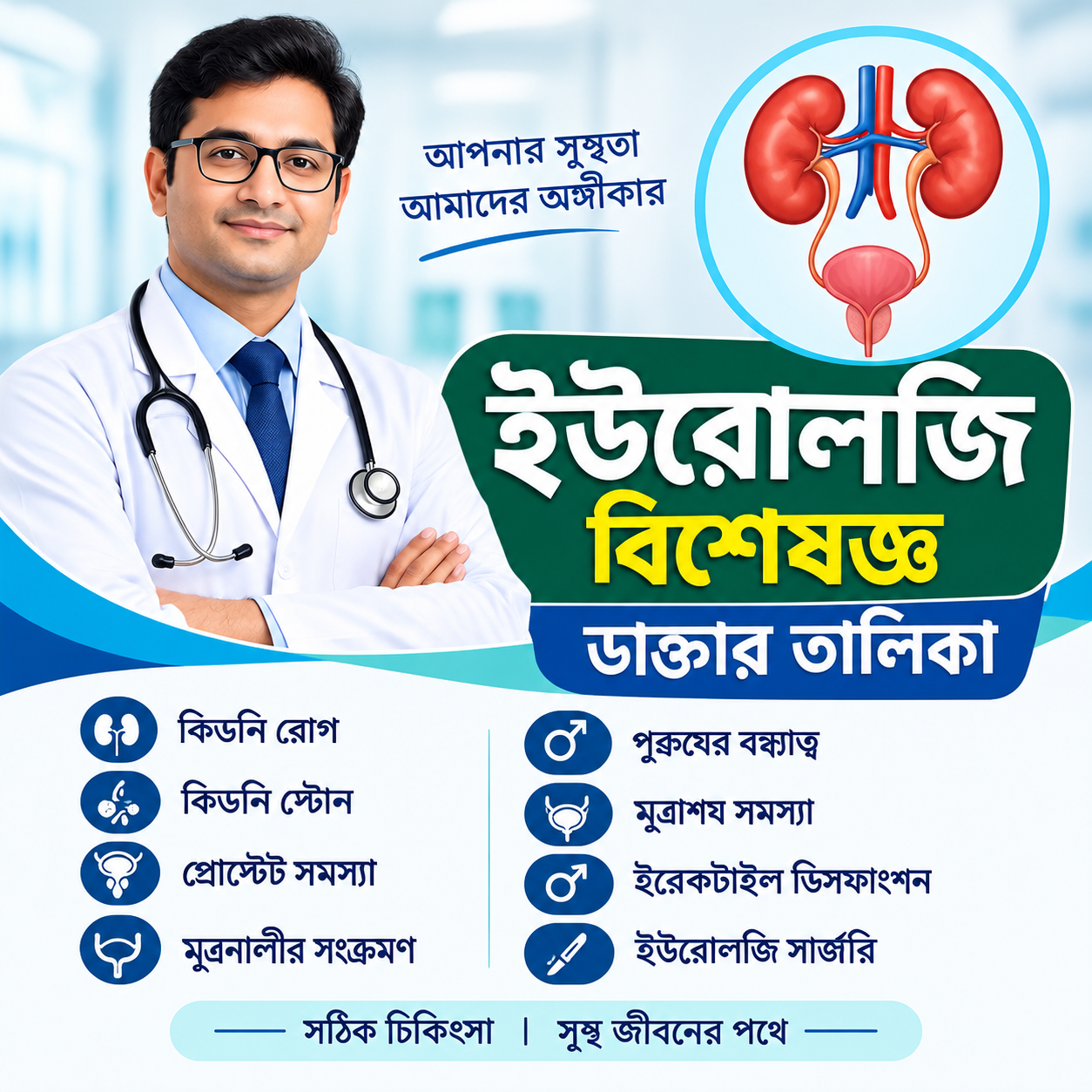 ইউরোলজি বিশেষজ্ঞ ডাক্তার তালিকা