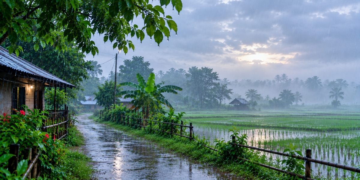 বৃষ্টি সকালের আবহাওয়া