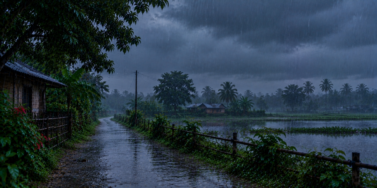 বৃষ্টি সন্ধ্যা আবহাওয়া